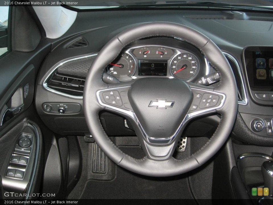 Jet Black Interior Steering Wheel for the 2016 Chevrolet Malibu LT #110257638