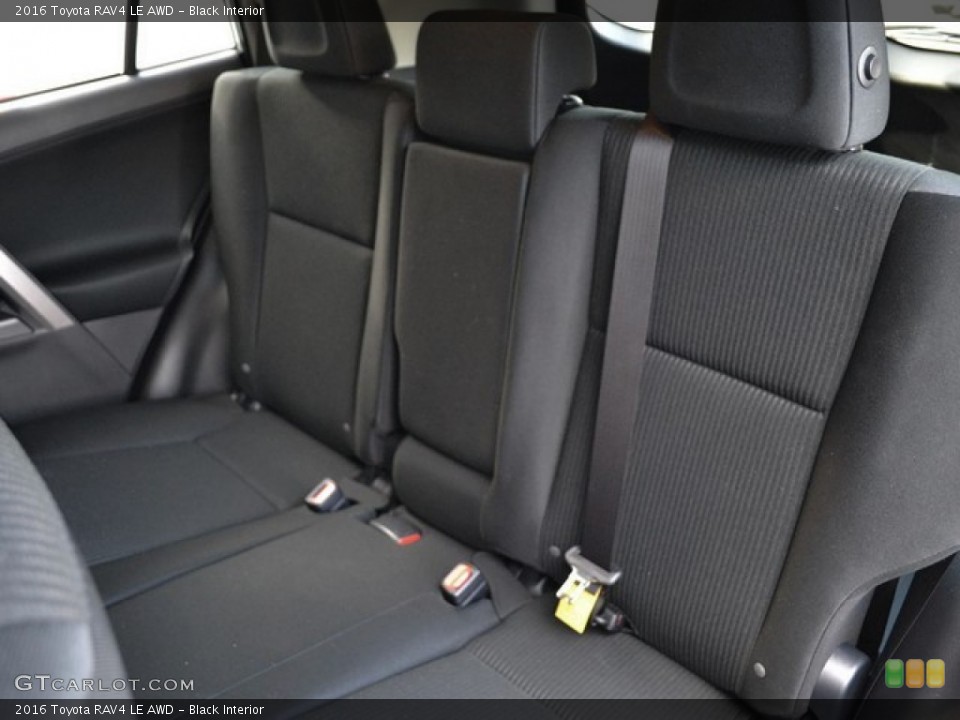 Black Interior Rear Seat for the 2016 Toyota RAV4 LE AWD #110258352