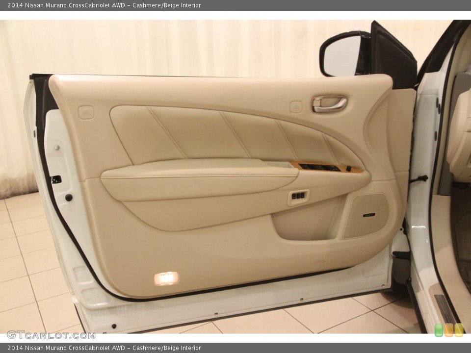 Cashmere/Beige Interior Door Panel for the 2014 Nissan Murano CrossCabriolet AWD #110265645