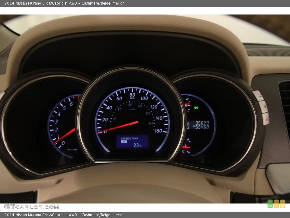 Cashmere/Beige Interior Gauges for the 2014 Nissan Murano CrossCabriolet AWD #110265747