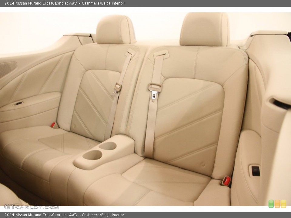 Cashmere/Beige Interior Rear Seat for the 2014 Nissan Murano CrossCabriolet AWD #110265996