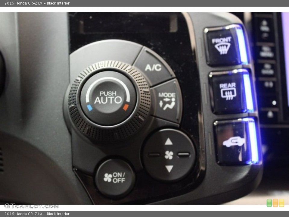 Black Interior Controls for the 2016 Honda CR-Z LX #110306013