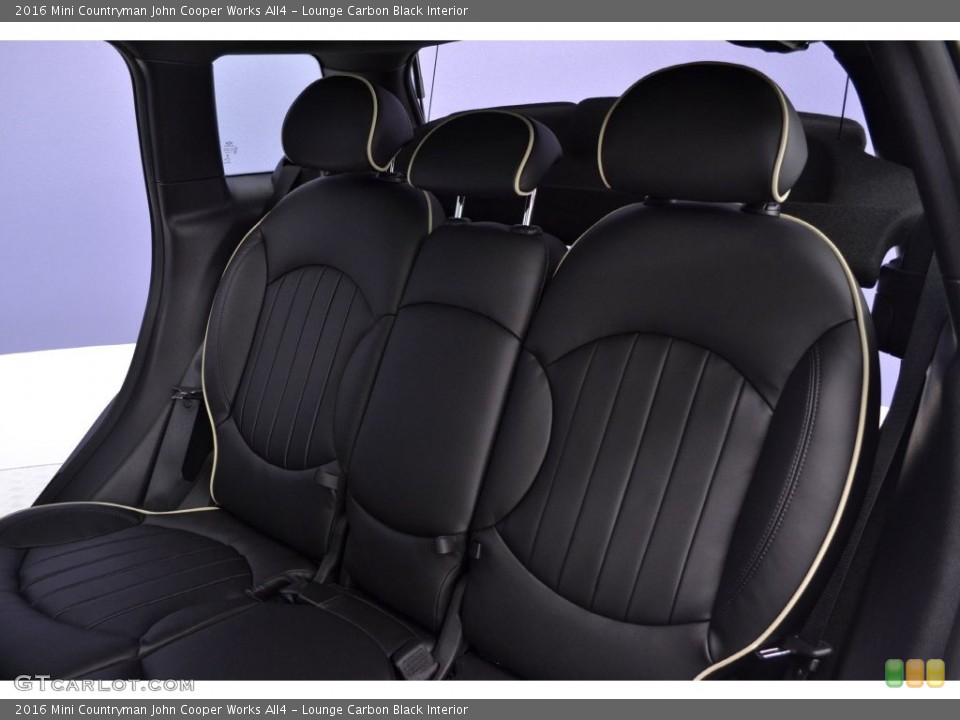 Lounge Carbon Black Interior Rear Seat for the 2016 Mini Countryman John Cooper Works All4 #110315576