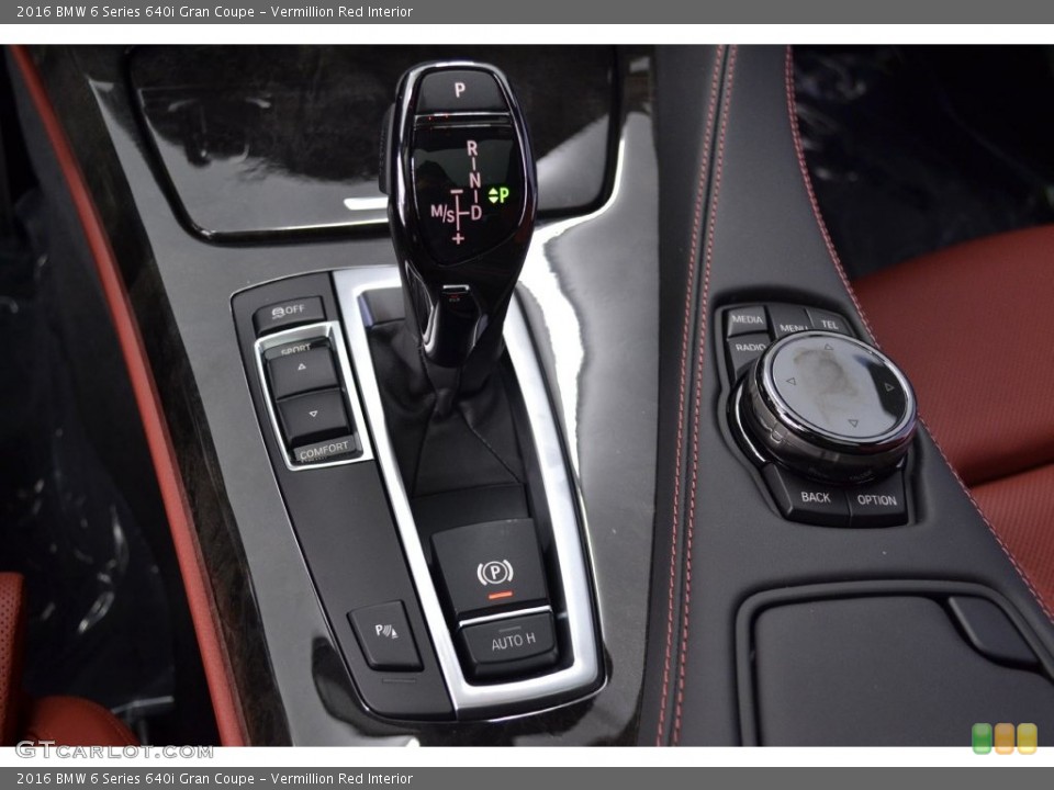 Vermillion Red Interior Transmission for the 2016 BMW 6 Series 640i Gran Coupe #110316854