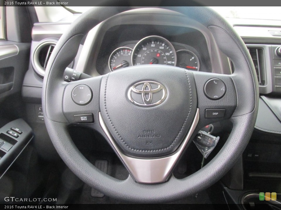 Black Interior Steering Wheel for the 2016 Toyota RAV4 LE #110325068