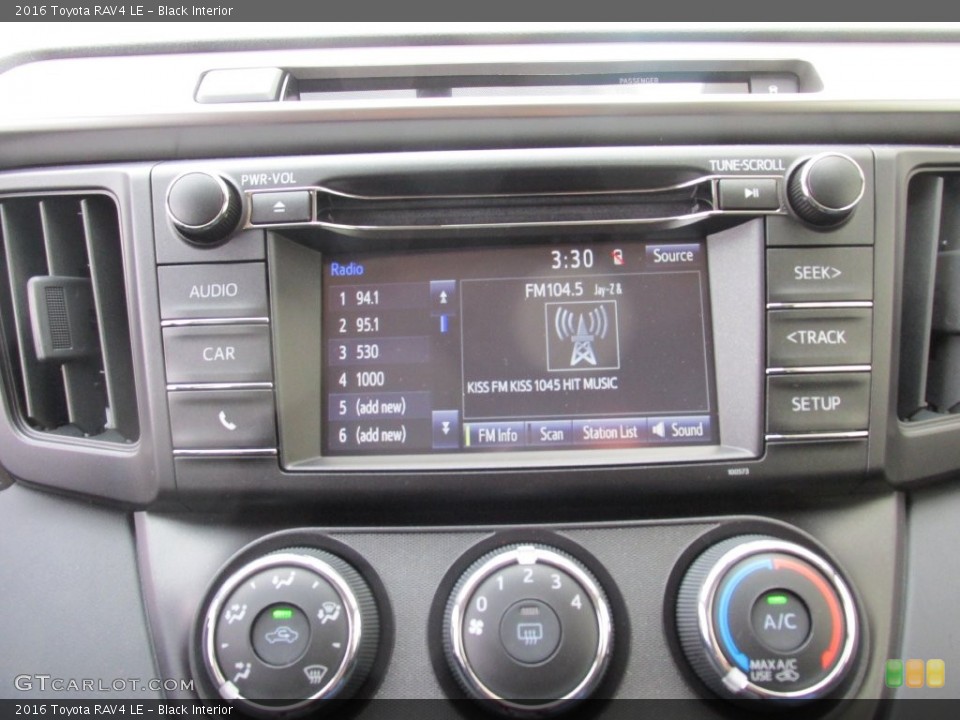 Black Interior Controls for the 2016 Toyota RAV4 LE #110340457
