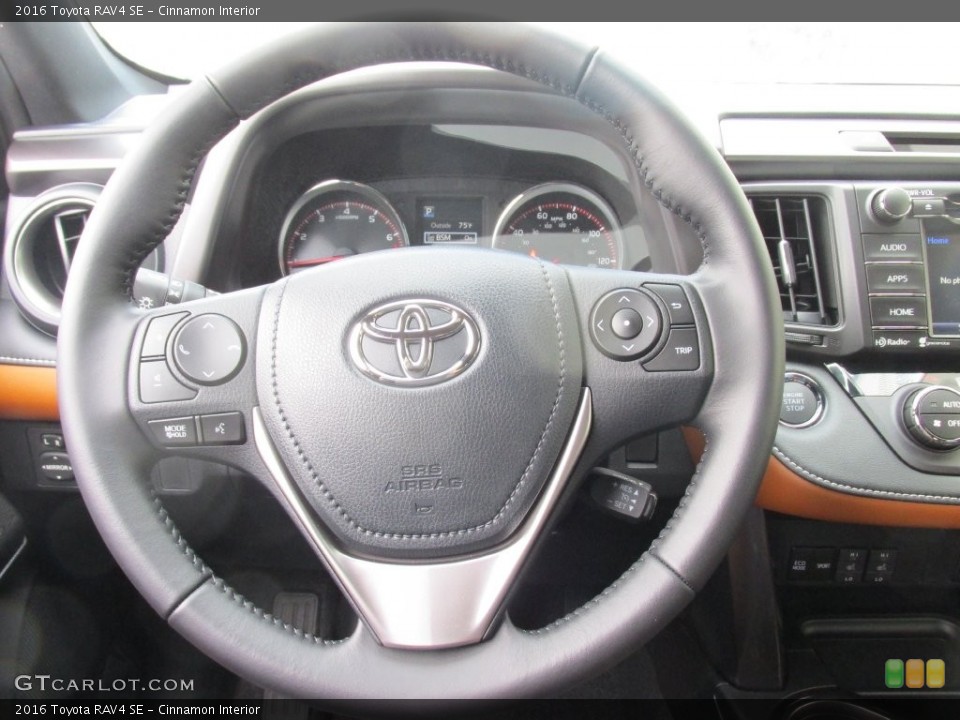 Cinnamon Interior Steering Wheel for the 2016 Toyota RAV4 SE #110347384