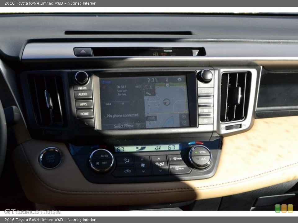 Nutmeg Interior Controls for the 2016 Toyota RAV4 Limited AWD #110379497