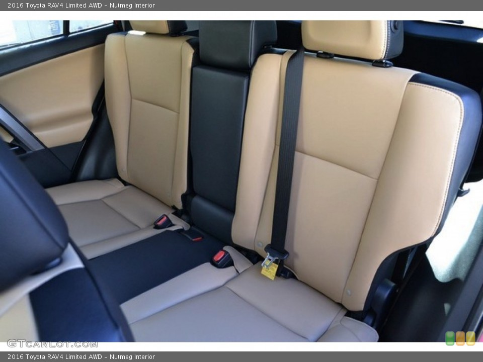 Nutmeg Interior Rear Seat for the 2016 Toyota RAV4 Limited AWD #110379512