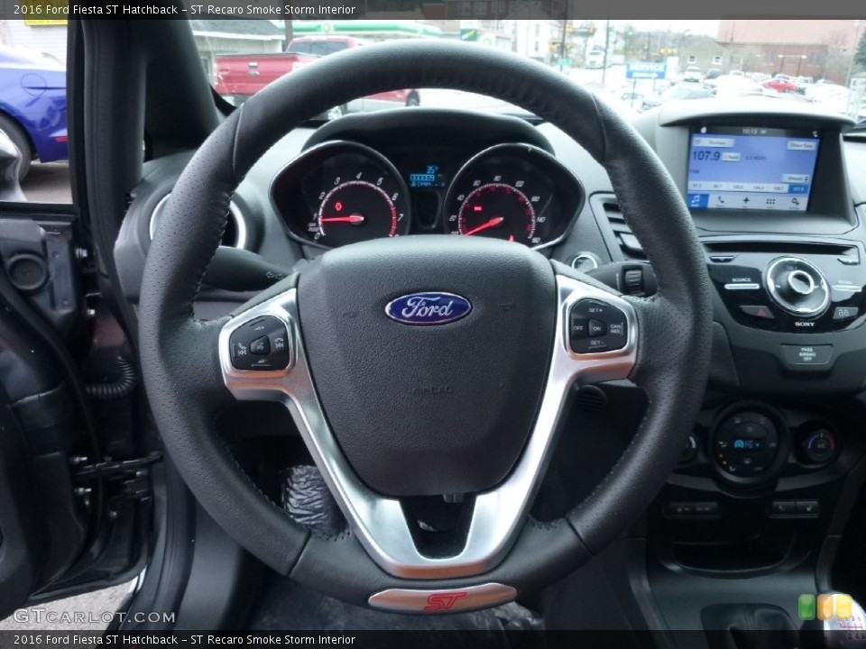 ST Recaro Smoke Storm Interior Steering Wheel for the 2016 Ford Fiesta ST Hatchback #110380142