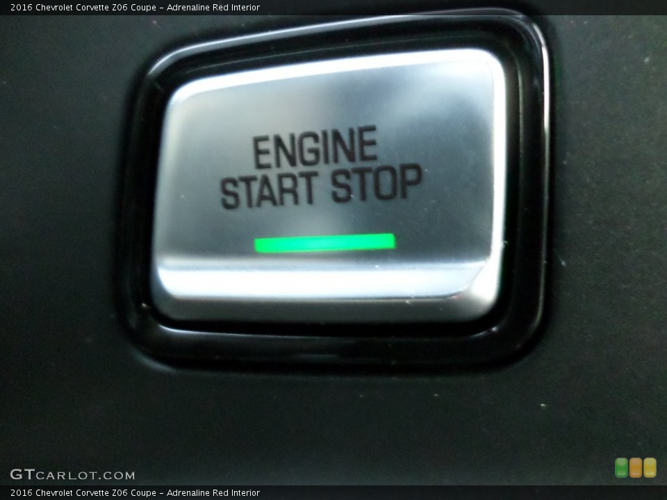Adrenaline Red Interior Controls for the 2016 Chevrolet Corvette Z06 Coupe #110380543