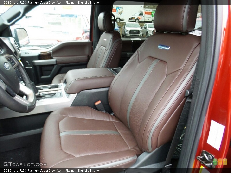 Platinum Brunello Interior Front Seat for the 2016 Ford F150 Platinum SuperCrew 4x4 #110388989