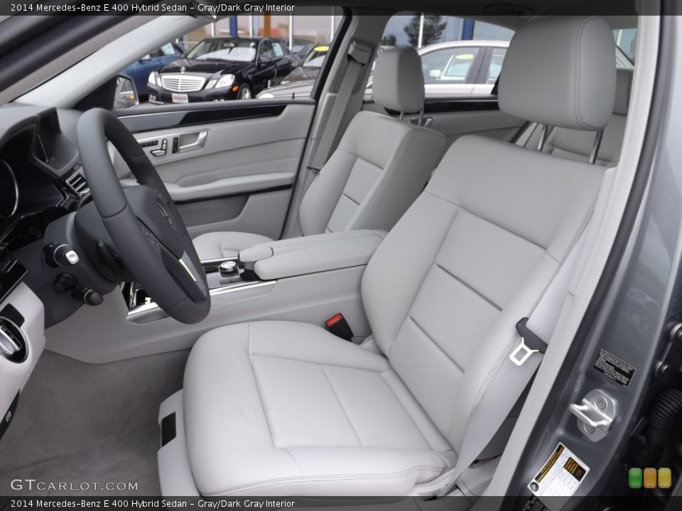 Gray/Dark Gray Interior Front Seat for the 2014 Mercedes-Benz E 400 Hybrid Sedan #110393489