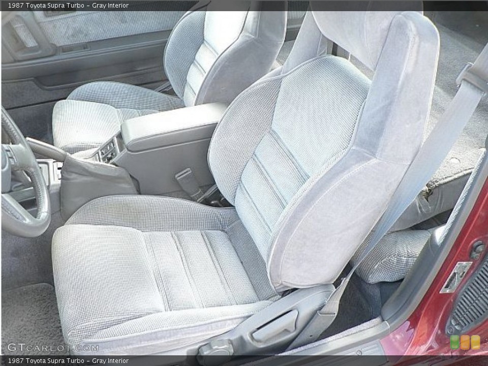 Gray 1987 Toyota Supra Interiors