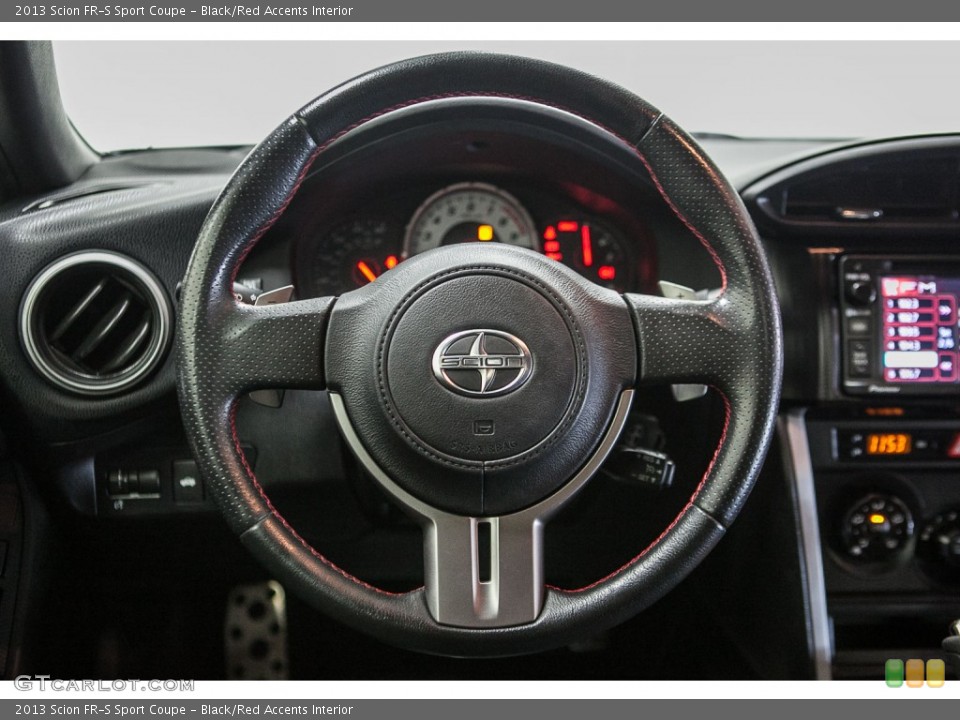 Black/Red Accents Interior Steering Wheel for the 2013 Scion FR-S Sport Coupe #110397259