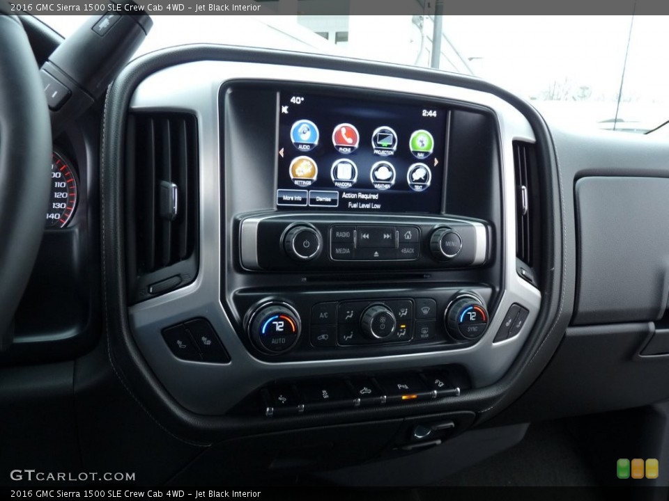 Jet Black Interior Controls for the 2016 GMC Sierra 1500 SLE Crew Cab 4WD #110398576