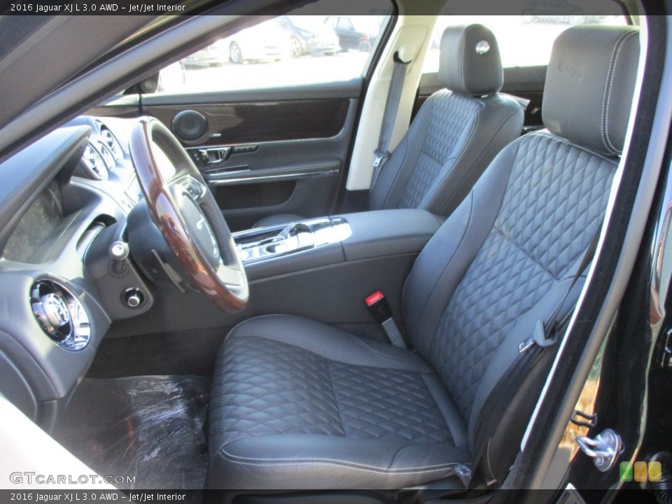 Jet/Jet Interior Front Seat for the 2016 Jaguar XJ L 3.0 AWD #110401852