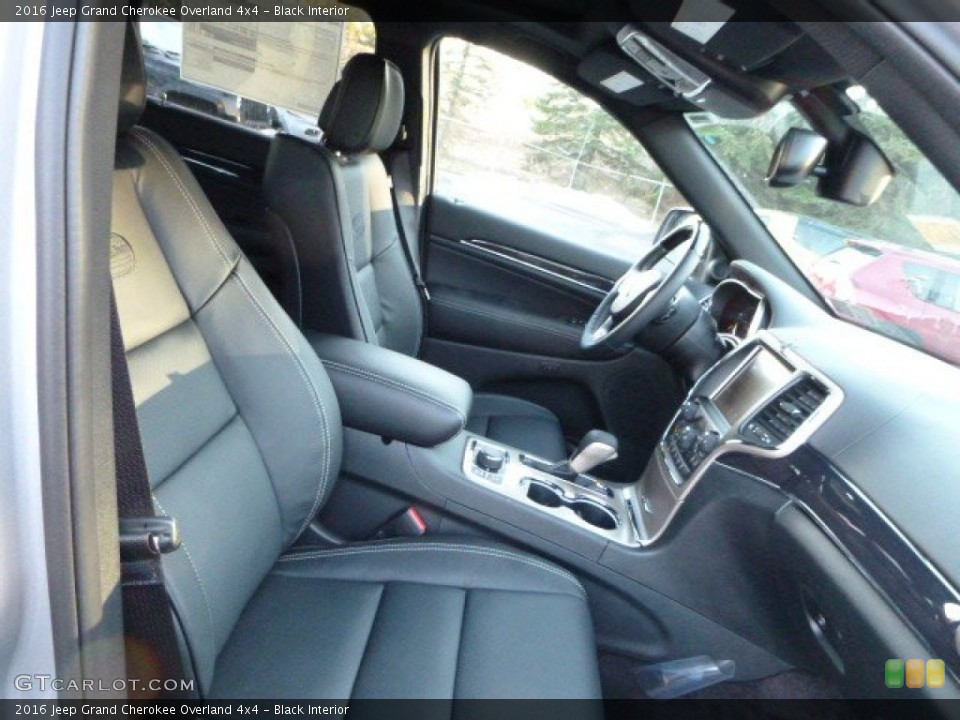 Black Interior Front Seat for the 2016 Jeep Grand Cherokee Overland 4x4 #110421952