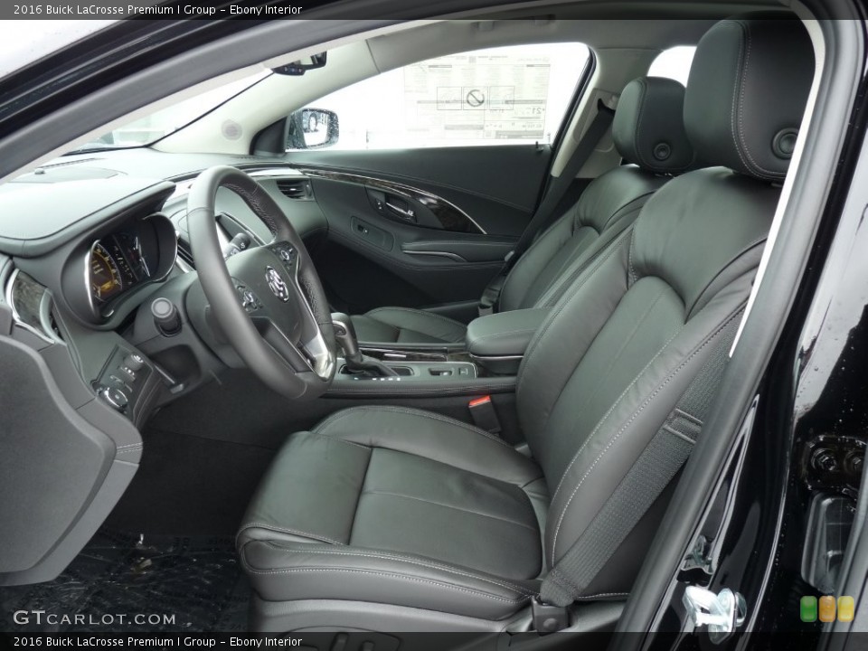 Ebony Interior Front Seat for the 2016 Buick LaCrosse Premium I Group #110422216