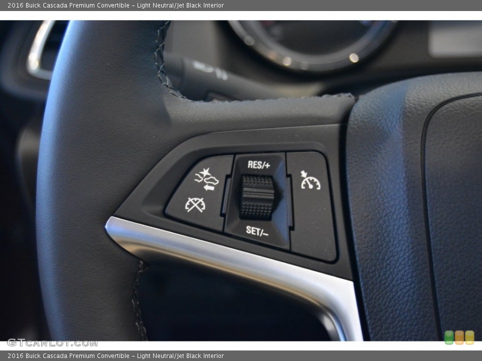 Light Neutral/Jet Black Interior Controls for the 2016 Buick Cascada Premium Convertible #110428054
