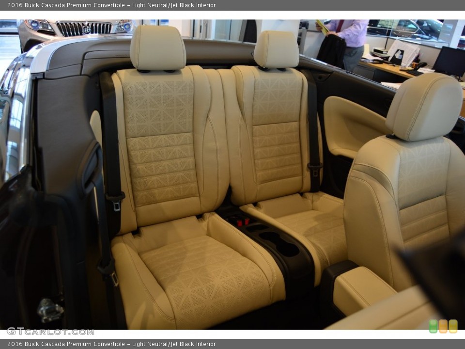 Light Neutral/Jet Black Interior Rear Seat for the 2016 Buick Cascada Premium Convertible #110428132