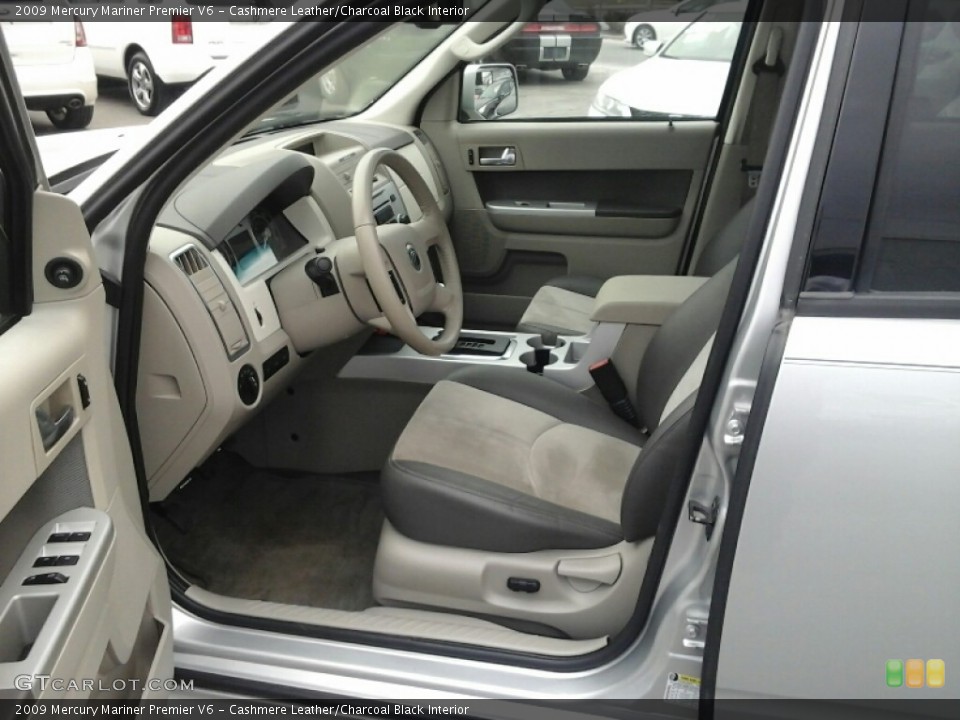Cashmere Leather/Charcoal Black Interior Photo for the 2009 Mercury Mariner Premier V6 #110428987