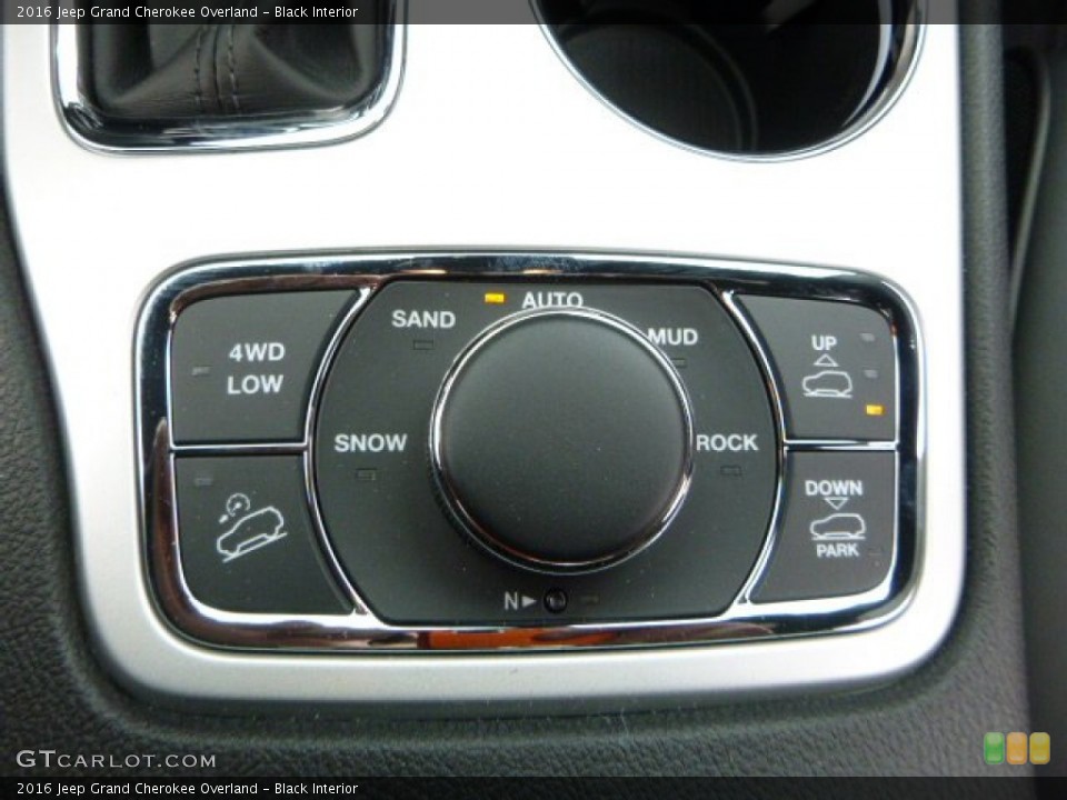 Black Interior Controls for the 2016 Jeep Grand Cherokee Overland #110452927