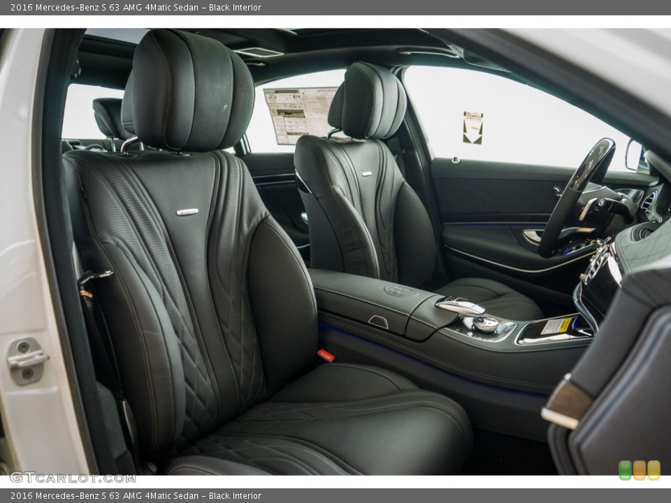 Black Interior Front Seat for the 2016 Mercedes-Benz S 63 AMG 4Matic Sedan #110458120