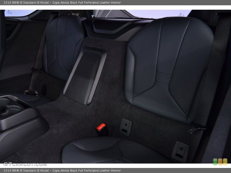 Gigia Amido Black Full Perforated Leather Interior Rear Seat for the 2016 BMW i8  #110461402