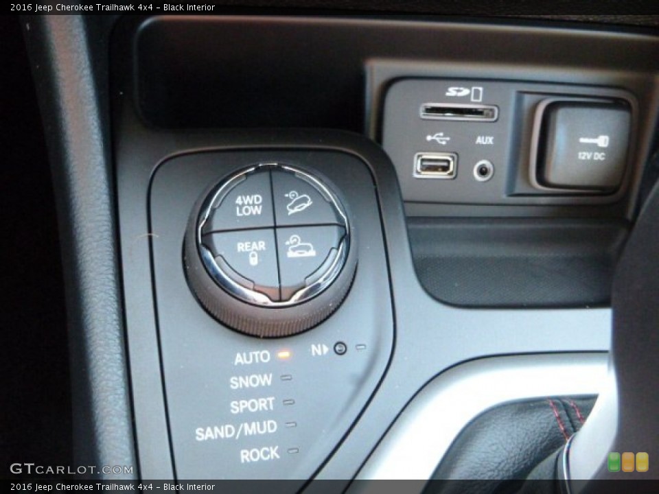 Black Interior Controls for the 2016 Jeep Cherokee Trailhawk 4x4 #110470166