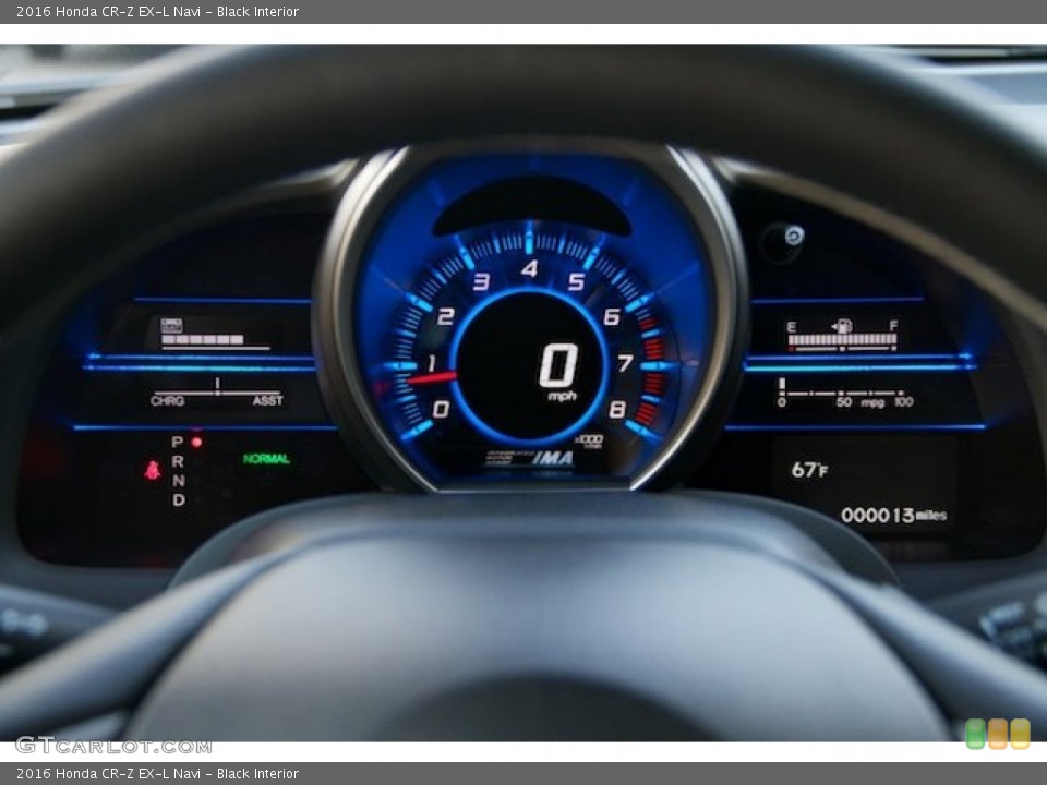 Black Interior Gauges for the 2016 Honda CR-Z EX-L Navi #110472446
