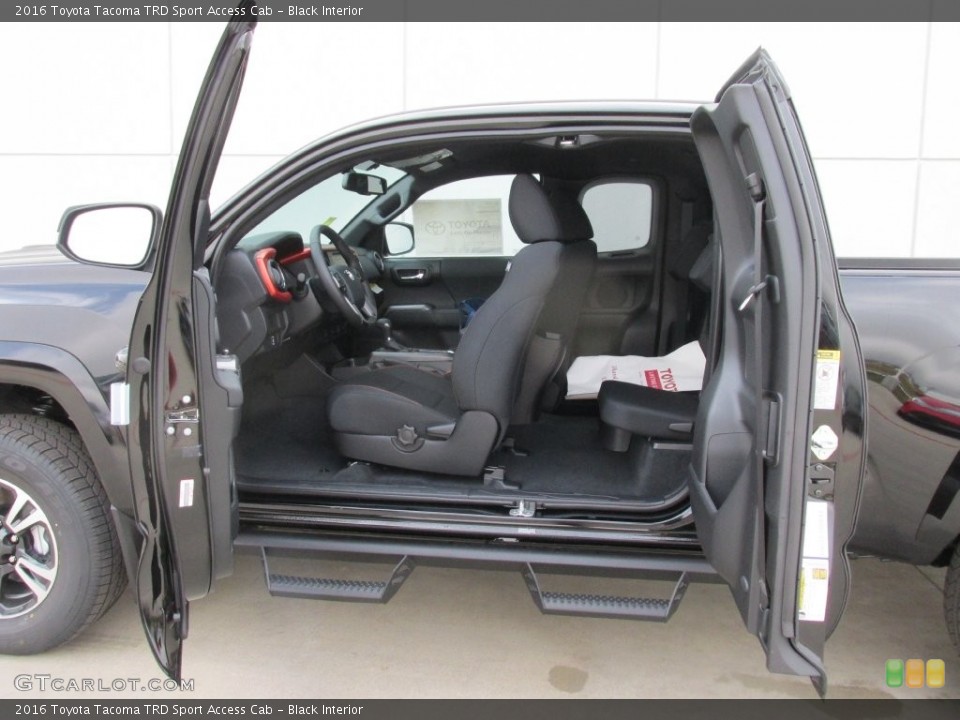 Black Interior Photo for the 2016 Toyota Tacoma TRD Sport Access Cab #110473505