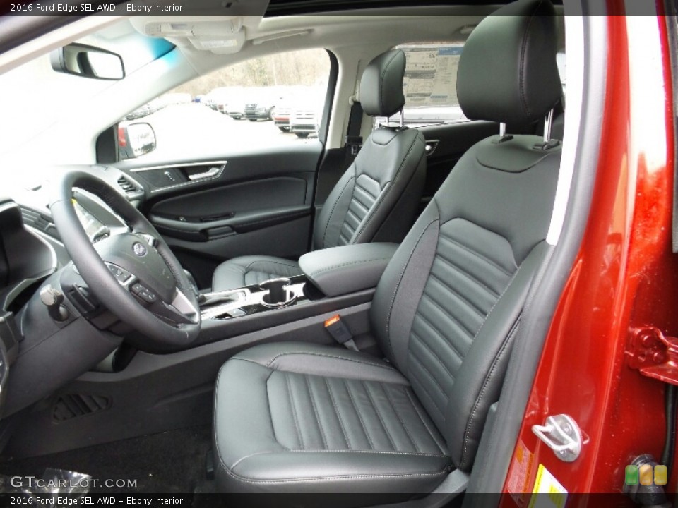 Ebony Interior Front Seat for the 2016 Ford Edge SEL AWD #110474909