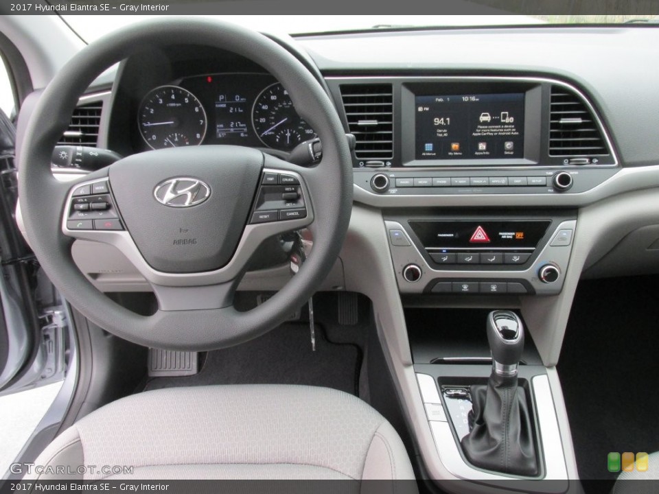Gray Interior Dashboard for the 2017 Hyundai Elantra SE #110490557