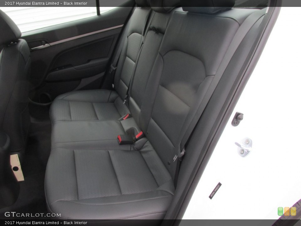 Black Interior Rear Seat for the 2017 Hyundai Elantra Limited #110491361