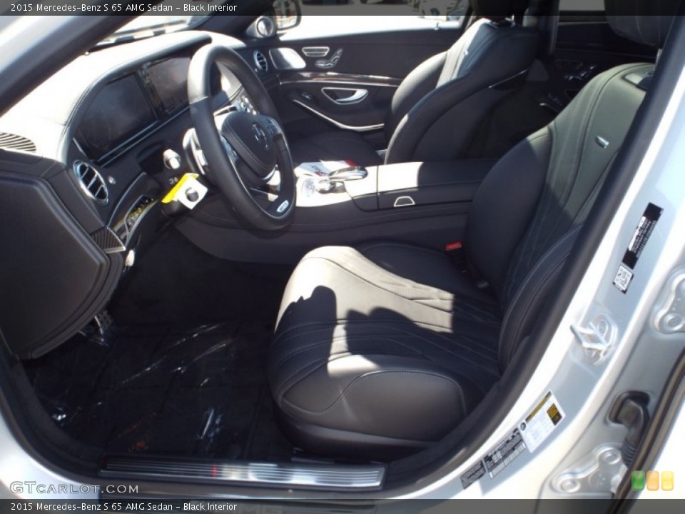 Black Interior Front Seat for the 2015 Mercedes-Benz S 65 AMG Sedan #110495639