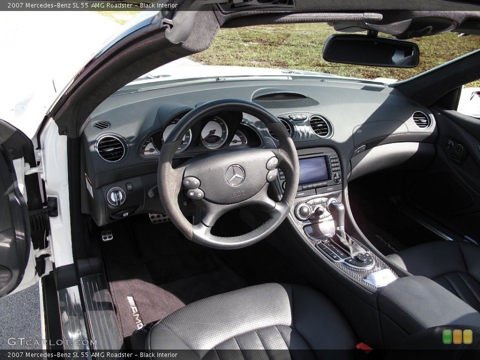 Black Interior Dashboard for the 2007 Mercedes-Benz SL 55 AMG Roadster #110497511