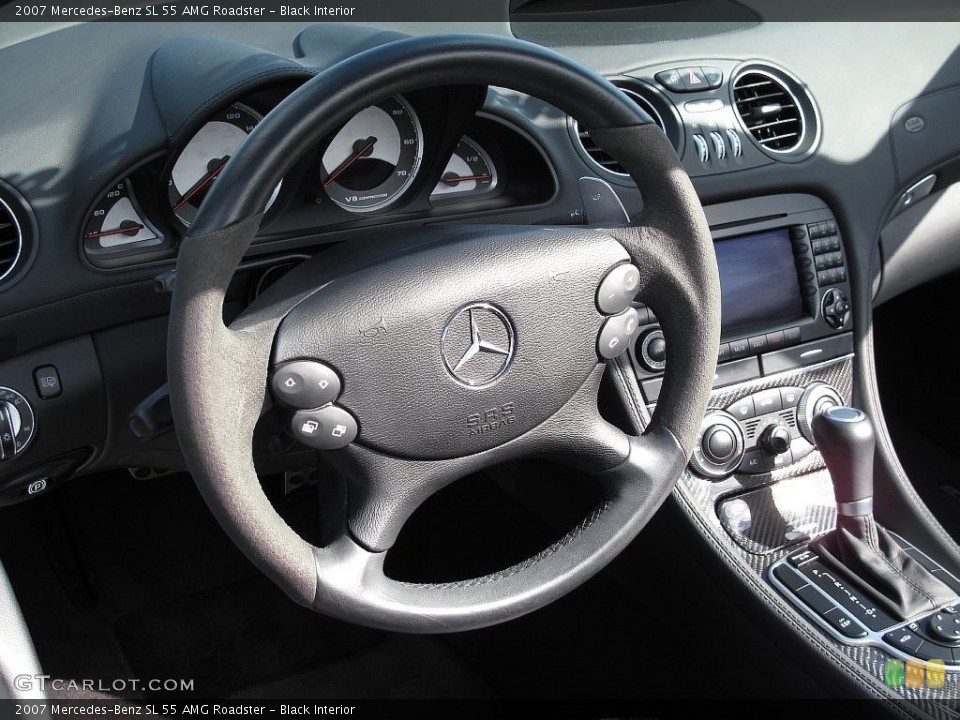 Black Interior Steering Wheel for the 2007 Mercedes-Benz SL 55 AMG Roadster #110498159