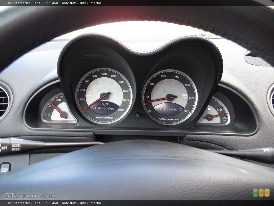 Black Interior Gauges for the 2007 Mercedes-Benz SL 55 AMG Roadster #110498570