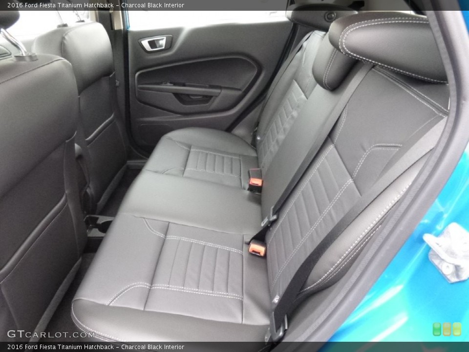 Charcoal Black Interior Rear Seat for the 2016 Ford Fiesta Titanium Hatchback #110501921