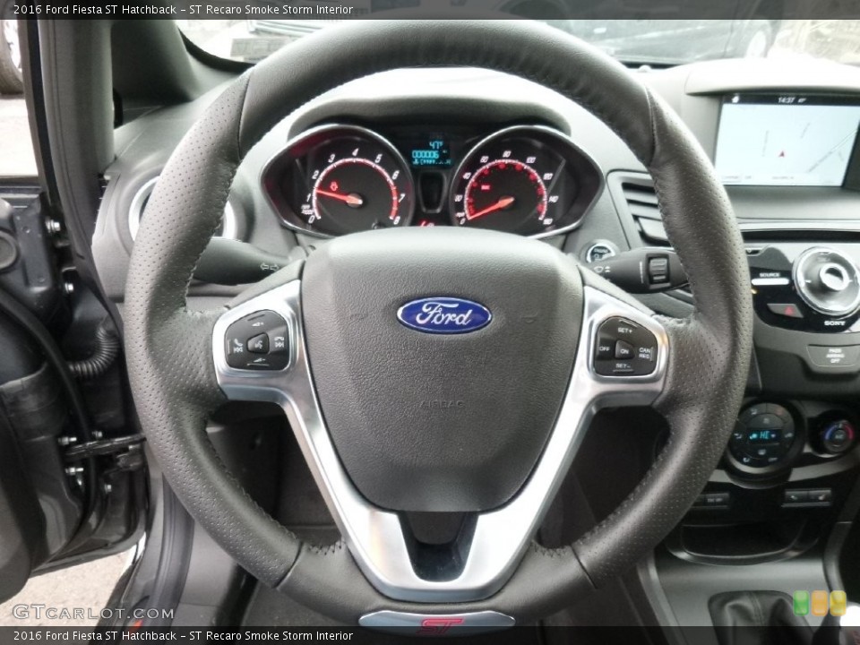 ST Recaro Smoke Storm Interior Steering Wheel for the 2016 Ford Fiesta ST Hatchback #110503583