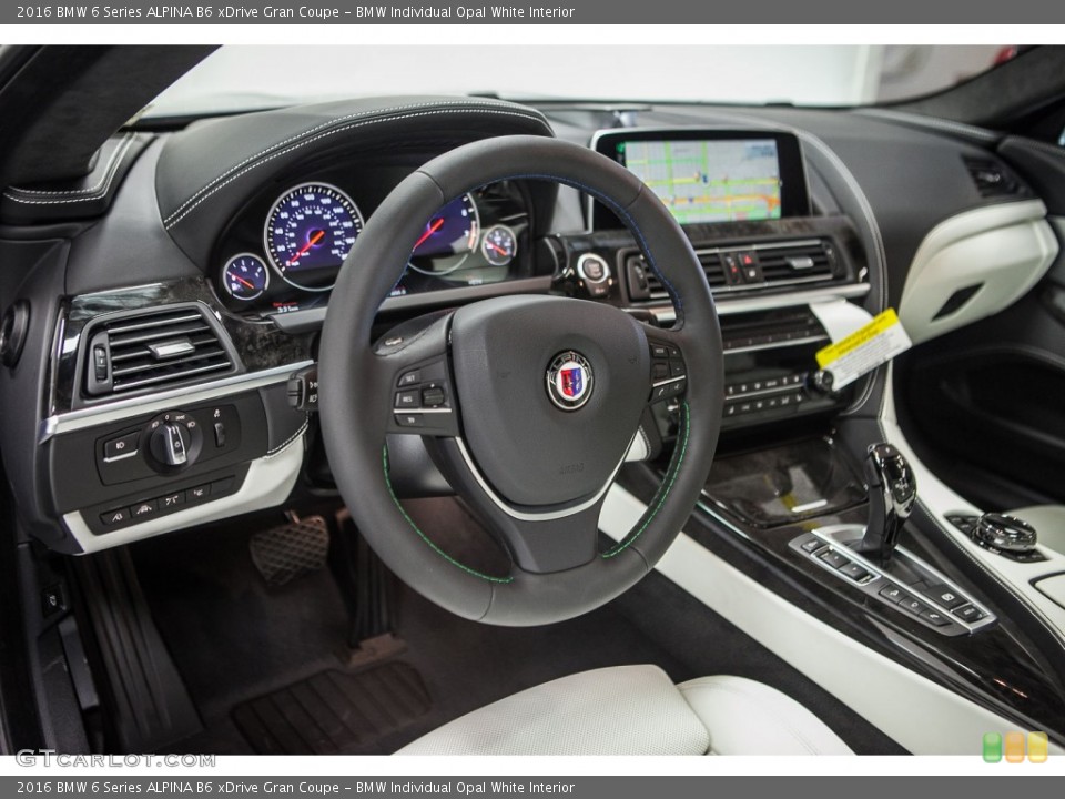 BMW Individual Opal White Interior Prime Interior for the 2016 BMW 6 Series ALPINA B6 xDrive Gran Coupe #110512886