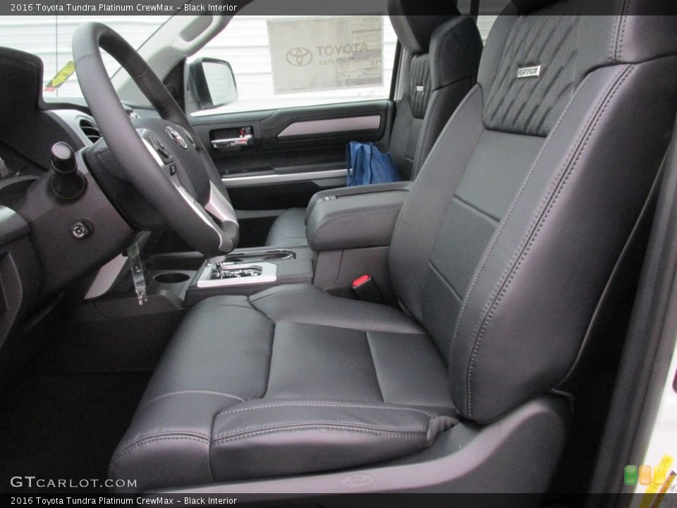Black Interior Front Seat for the 2016 Toyota Tundra Platinum CrewMax #110516504