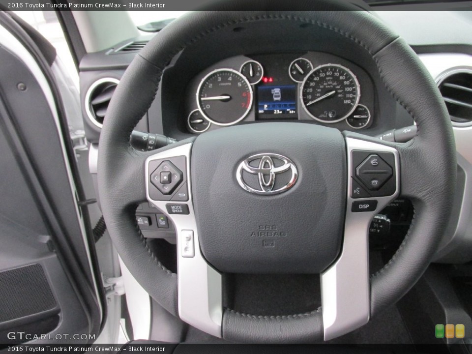 Black Interior Steering Wheel for the 2016 Toyota Tundra Platinum CrewMax #110516690