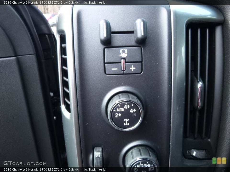 Jet Black Interior Controls for the 2016 Chevrolet Silverado 1500 LTZ Z71 Crew Cab 4x4 #110524673
