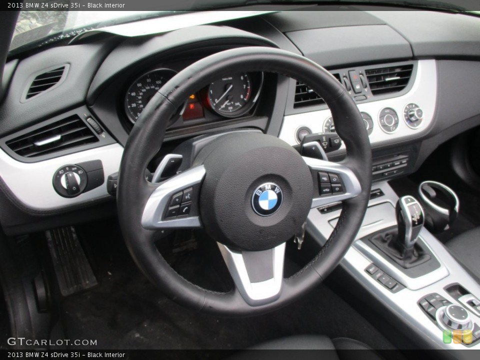 Black Interior Steering Wheel for the 2013 BMW Z4 sDrive 35i #110530013