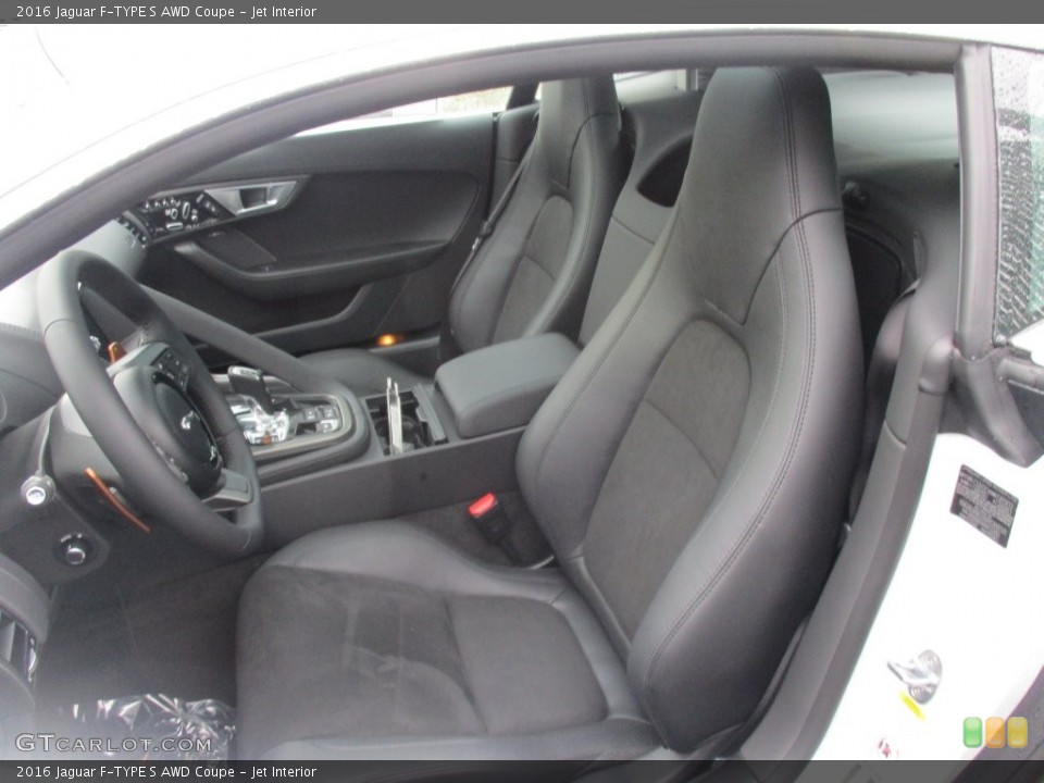 Jet Interior Front Seat for the 2016 Jaguar F-TYPE S AWD Coupe #110531075