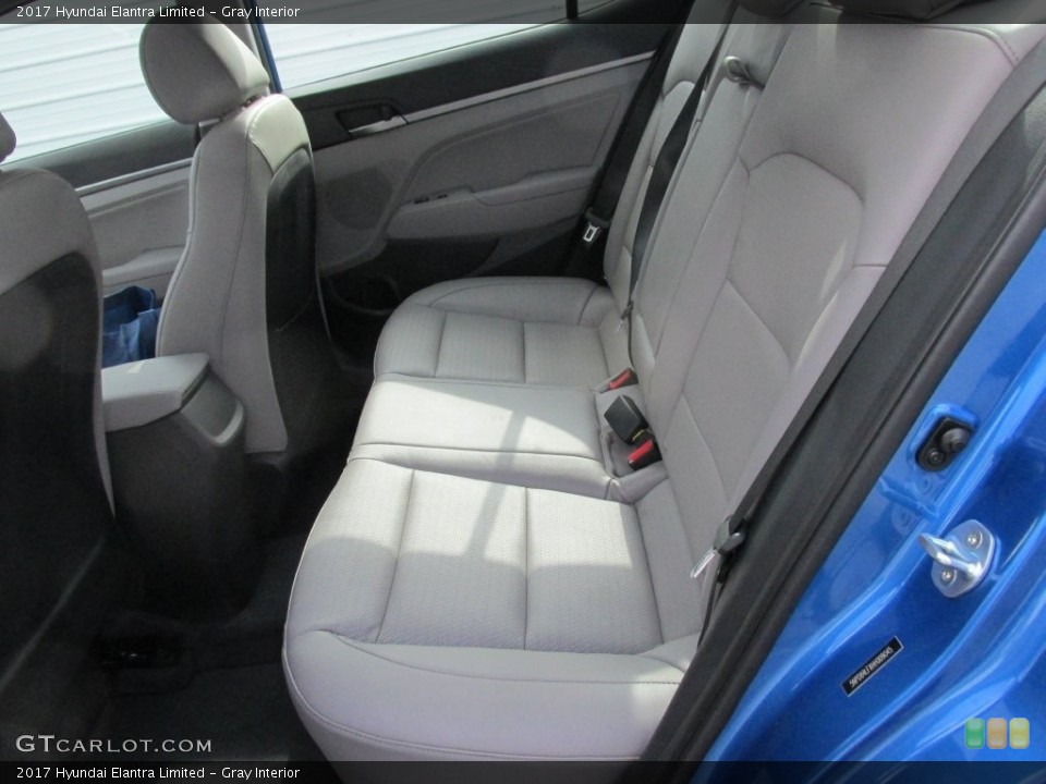 Gray Interior Rear Seat for the 2017 Hyundai Elantra Limited #110531330