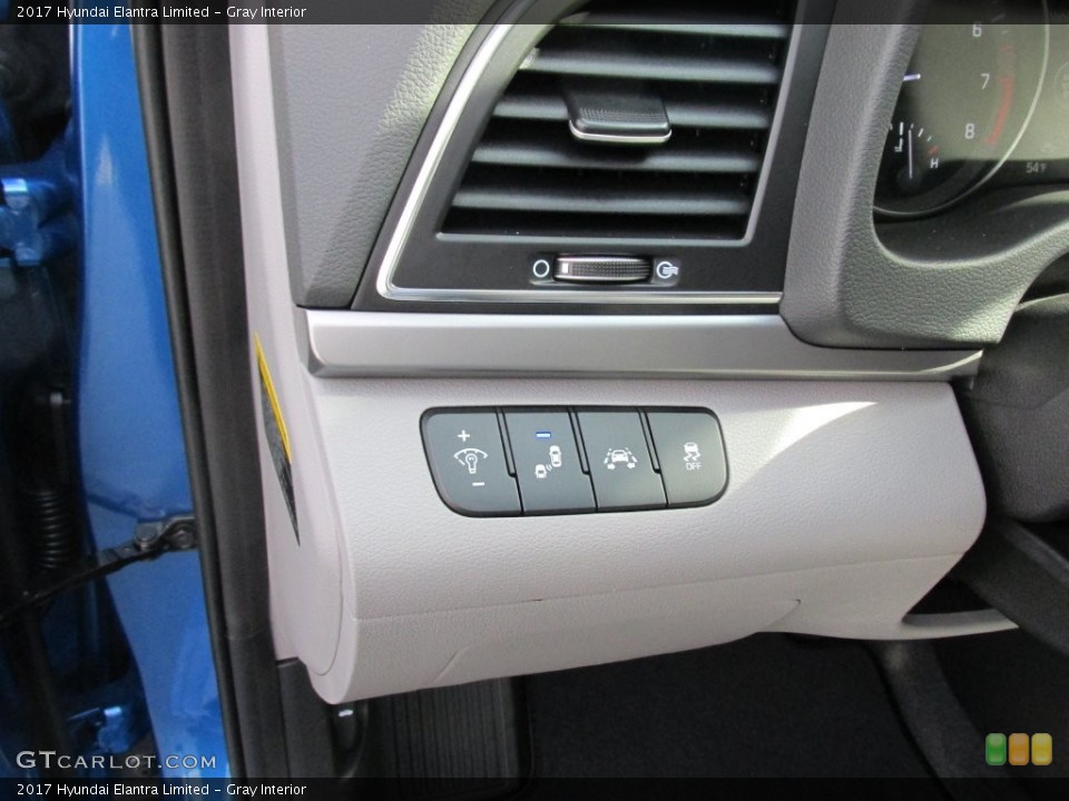 Gray Interior Controls for the 2017 Hyundai Elantra Limited #110531576