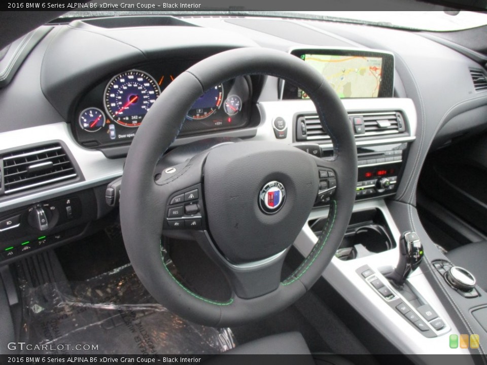 Black Interior Dashboard for the 2016 BMW 6 Series ALPINA B6 xDrive Gran Coupe #110531783